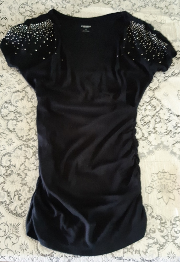 Express Basic Sexy Black Tshirt Size Medium
